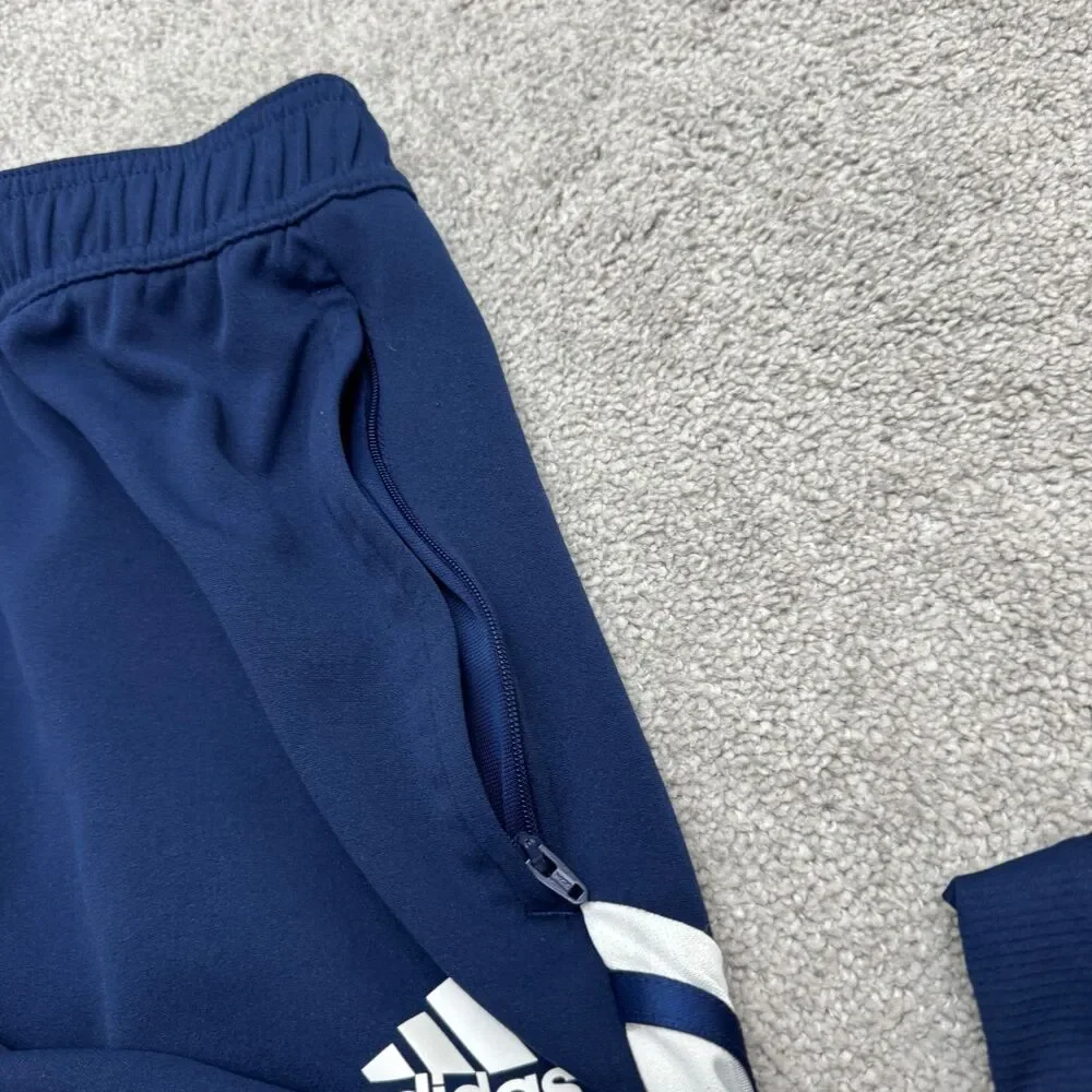 Adidas Tiro 23 League Track Joggers Pants Large Mens Blue White 3-Striped Soccer
